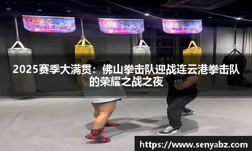 2025赛季大满贯：佛山拳击队迎战连云港拳击队的荣耀之战之夜